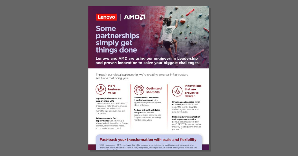 Lenovo and AMD Customer Flyer