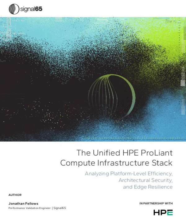 This Signal65 Report focused on analyzing Unified HPE ProLiant Compute, Efficiency, and Security walks you through how HPE's unified compute stack can help you rethink distributed and edge operations. You'll see how the HPE ProLiant DL145 Gen11 with AMD EPYC handled AI image inference workloads with less than 2% latency degradation as ambient temperatures climbed from 75°F to 105°F, while staying below 50 dB at 1 meter in an enclosure. That means predictable AI performance in real-world edge spaces like factories, retail, or branch offices without dedicated cooling. The report also details how HPE iLO 7 streamlines everyday tasks—such as firmware updates and how HPE Compute Ops Management lets you create persistent server groups, onboard systems quickly, and use AI to forecast future CO₂, energy use and cost for ESG planning. Contact us today to learn more about this report and HPE infrastructure solutions.