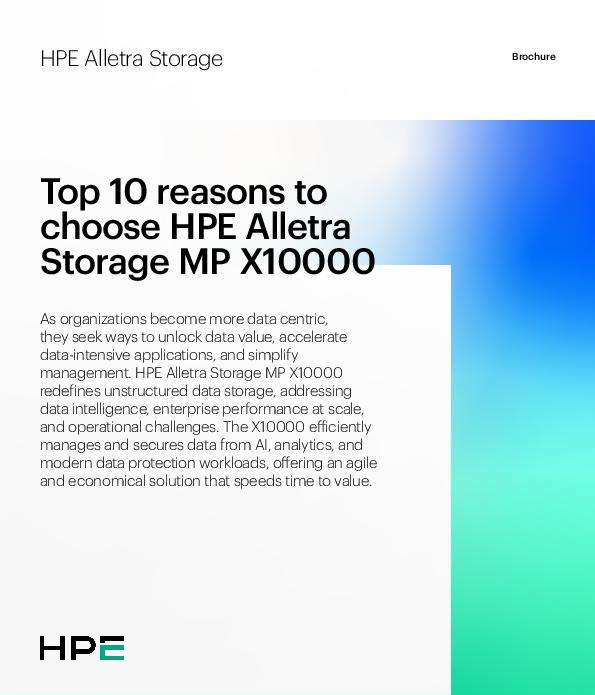 If you're looking to get more value from unstructured data, the HPE Alletra Storage MP X10000 guide is worth your time. You'll see how the data intelligence node brings compute closer to your data, enriching metadata inline so AI, RAG, and analytics run with better context and performance.  You'll learn how software‑defined, Kubernetes‑based architecture and HPE Data Fabric give consistent access to data across your hybrid estate, while RDMA for S3 creates a direct path to GPUs for AI workloads. The content also explains how disaggregated scaling, inline data reduction, and erasure coding help lower cost and improve sustainability, and how security features such as object lock, encryption, and auditing safeguard your data. To learn more about this innovative storage solution, contact us today.