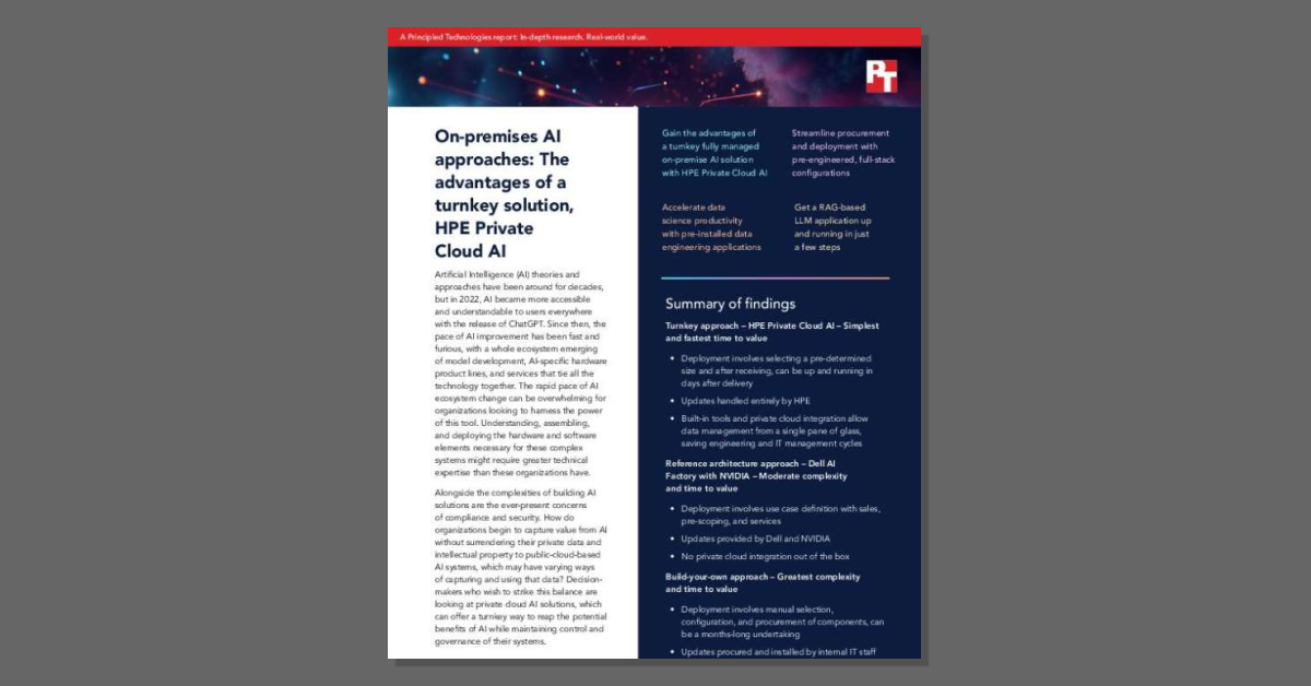 HPE Private Cloud AI Turnkey Solution