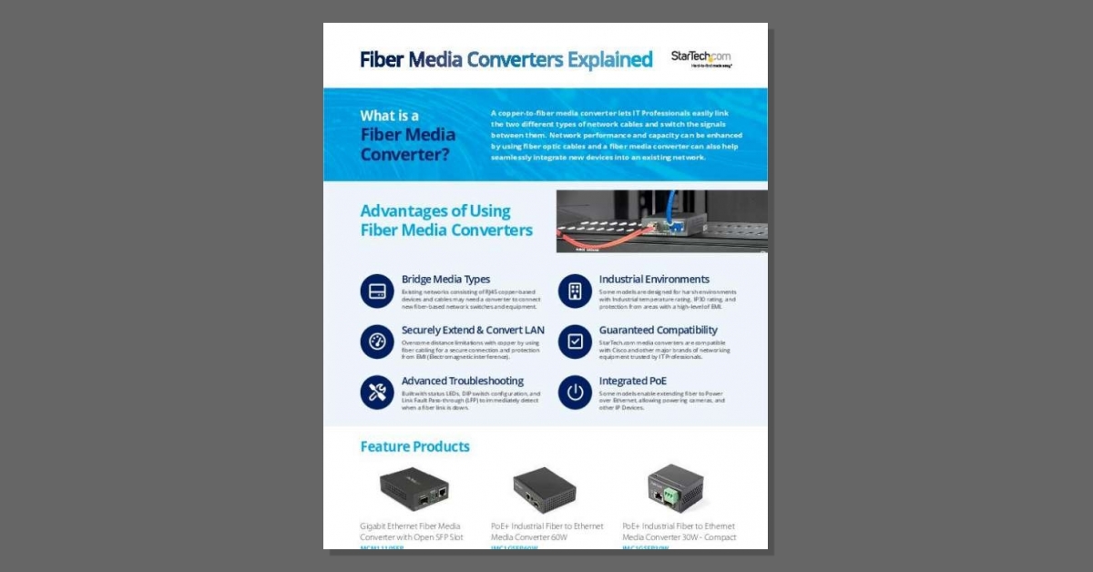 Fiber Media Converters Explained