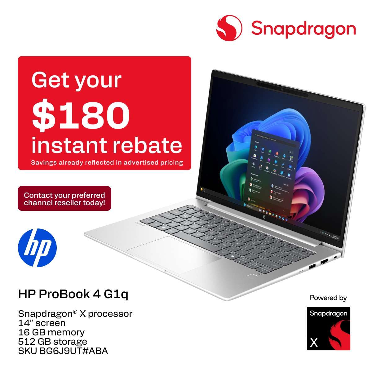 HP ProBook 4 6 G1q $180 Instant Rebate