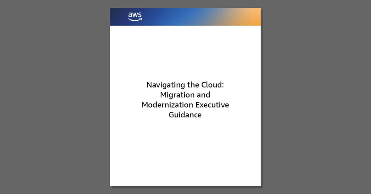 We work with healthcare and enterprise organizations to use AWS in a way that goes beyond basic lift-and-shift. The whitepaper, 